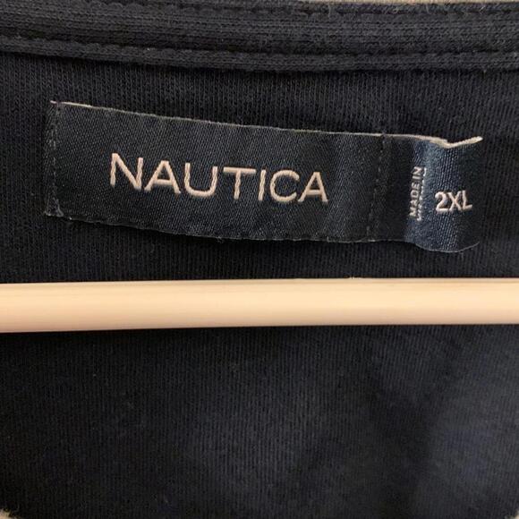 Nautica collared pullover shirt grey sz 2XL - Picture 2 of 6